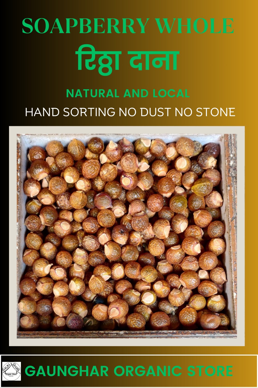 Dried Ritha Whole 200 gm